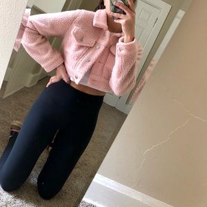 Light pink cropped jacket